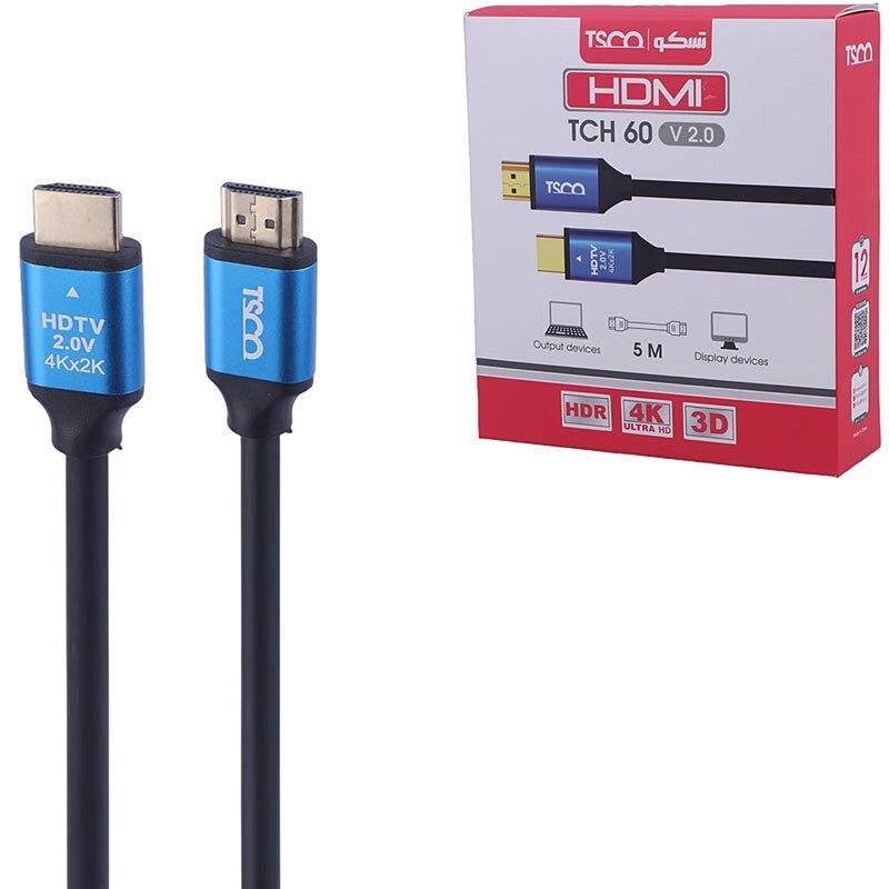 کابل HDMI 4K تسکو مدل TCH 60 طول 5 متر