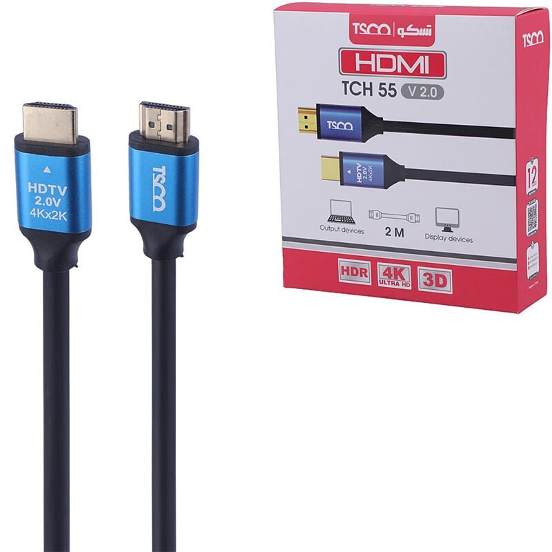 کابل HDMI 4K تسکو مدل TCH 55 طول 2 متر