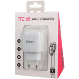 شارژر دیواری 20 وات تسکو مدل TTC 65