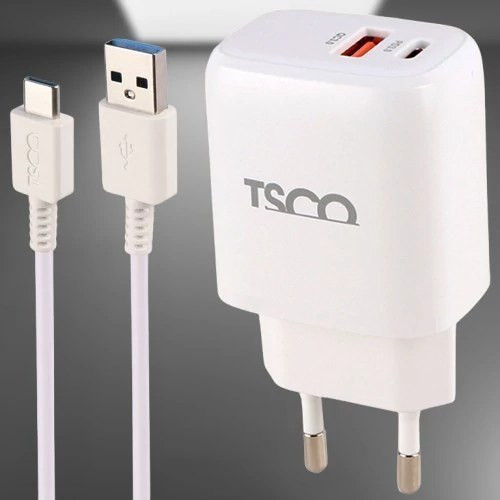 شارژر دیواری 20 وات تسکو مدل TTC 65