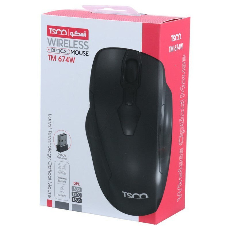 ماوس بی سیم تسکو مدل TM 674W