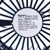 پنکه شارژی رومیزی تسکو مدل TFAN 01