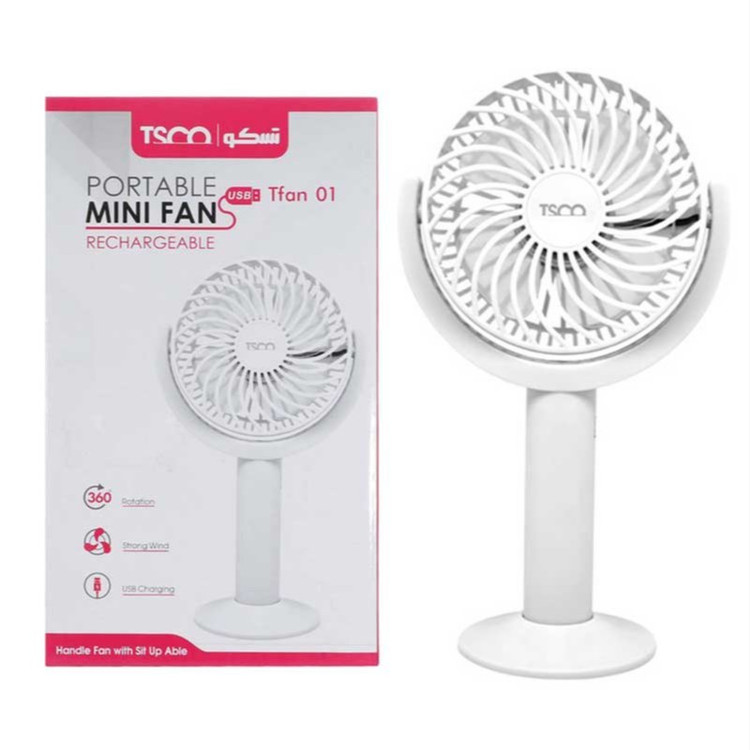 پنکه شارژی رومیزی تسکو مدل TFAN 01