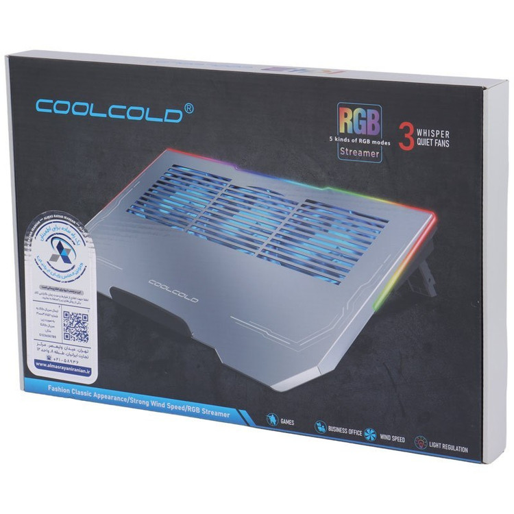 پایه خنک کننده لپ تاپ کول کلد مدل COOLCOLD K42