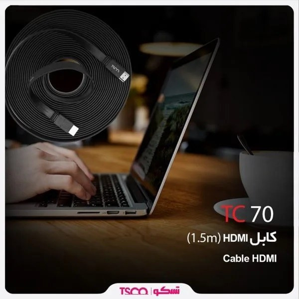 کابل HDMI تسکو مدل TC 70 به طول 1.5 متر