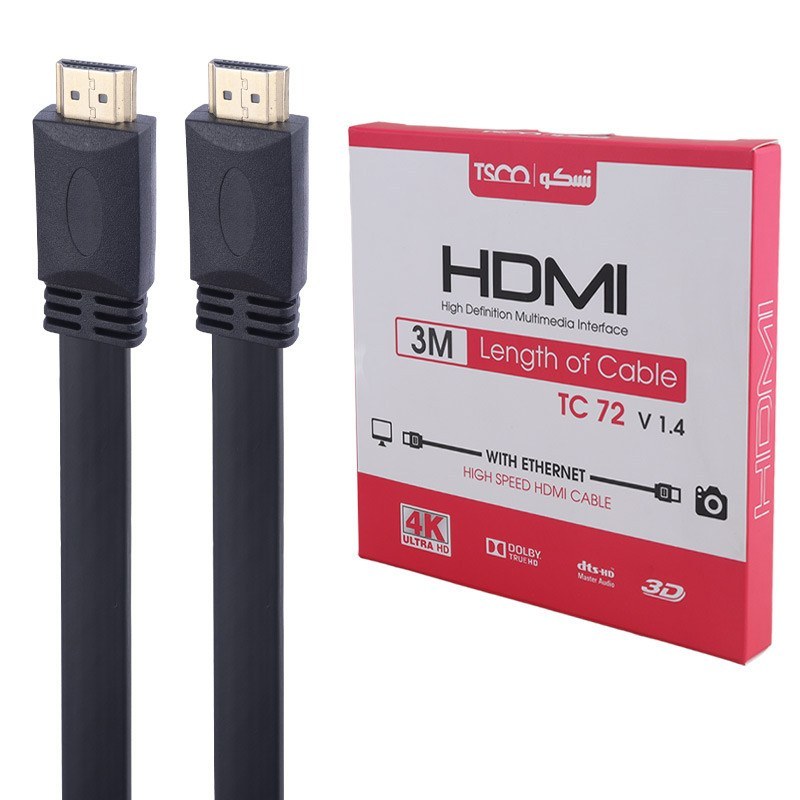 کابل HDMI تسکو مدل TC 72 به طول 3 متر